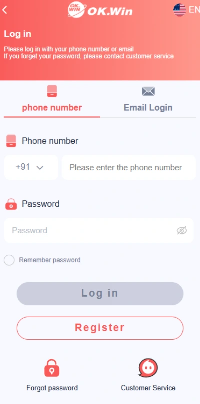 OK Win Game Login